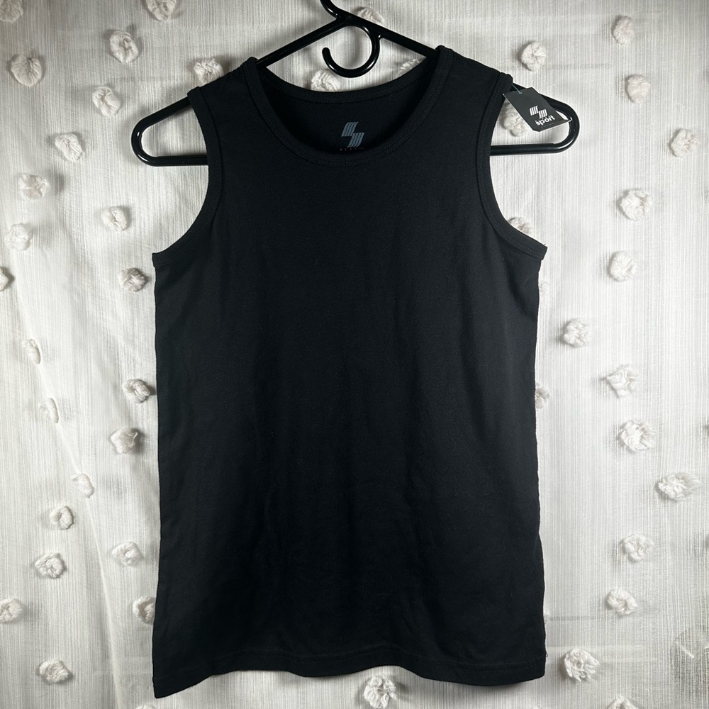 NWT Place Sport Women’s Black Tank Top Size Large